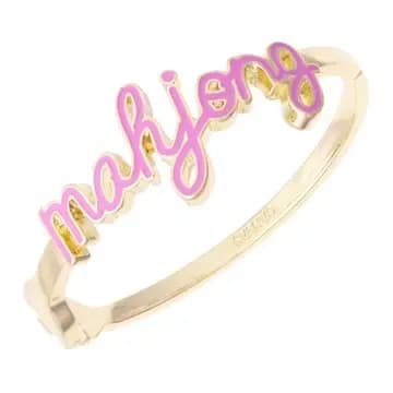 Cursive Mahjon Bracelet