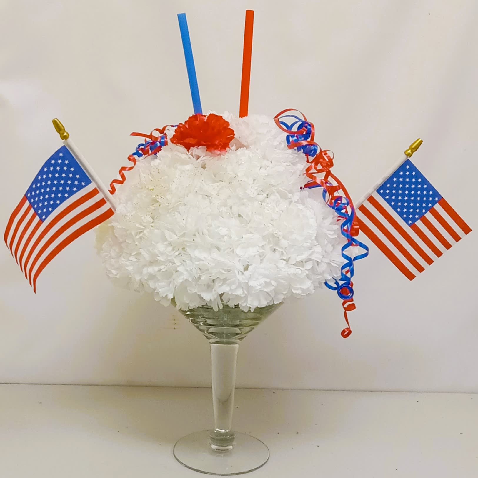 Patriotic Margarita Silk Flower Bouquet