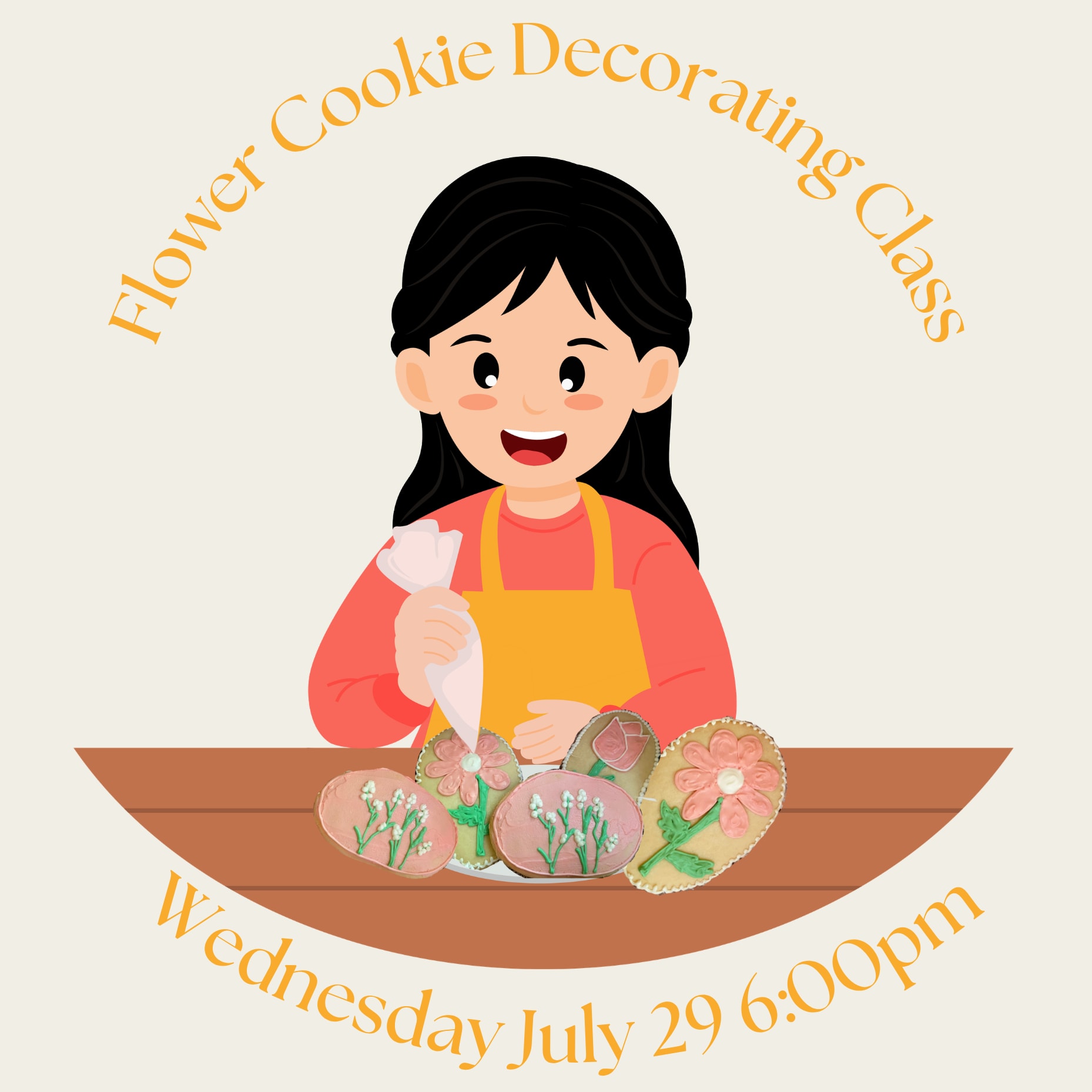 Flower Cookie Decorating Flower Bouquet