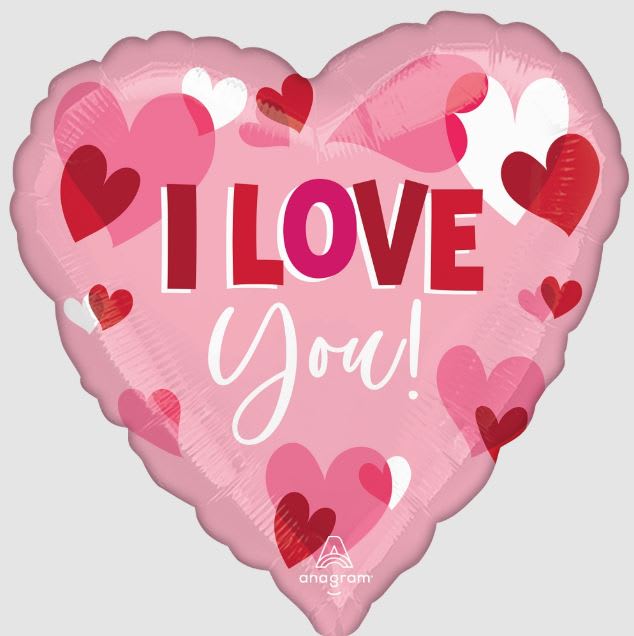 Pink I Love You Balloon