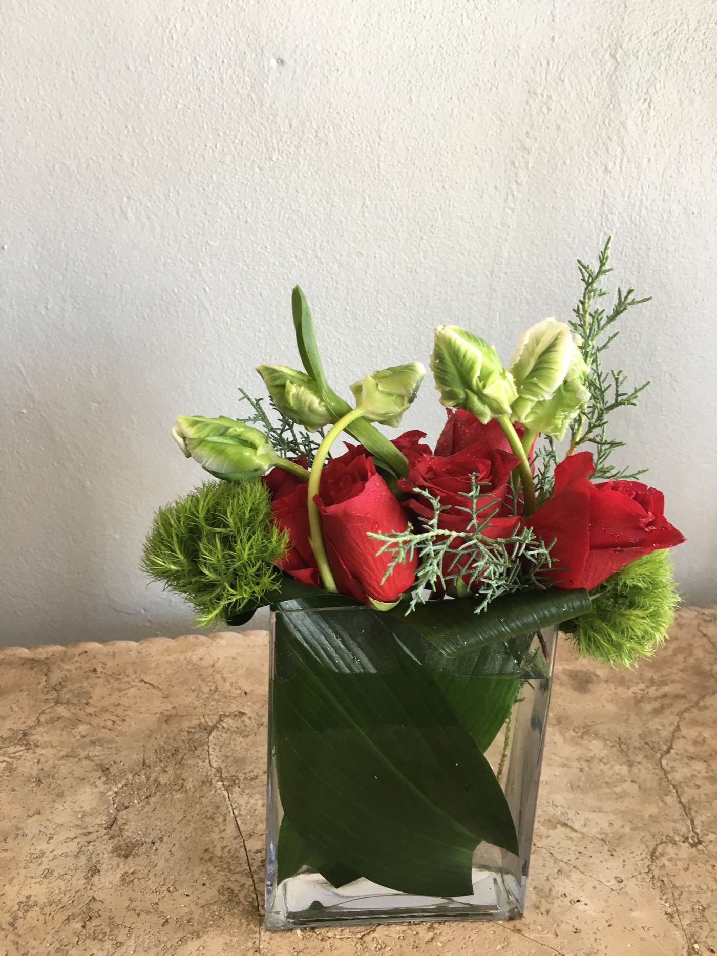 Tulips Embrace Flower Bouquet