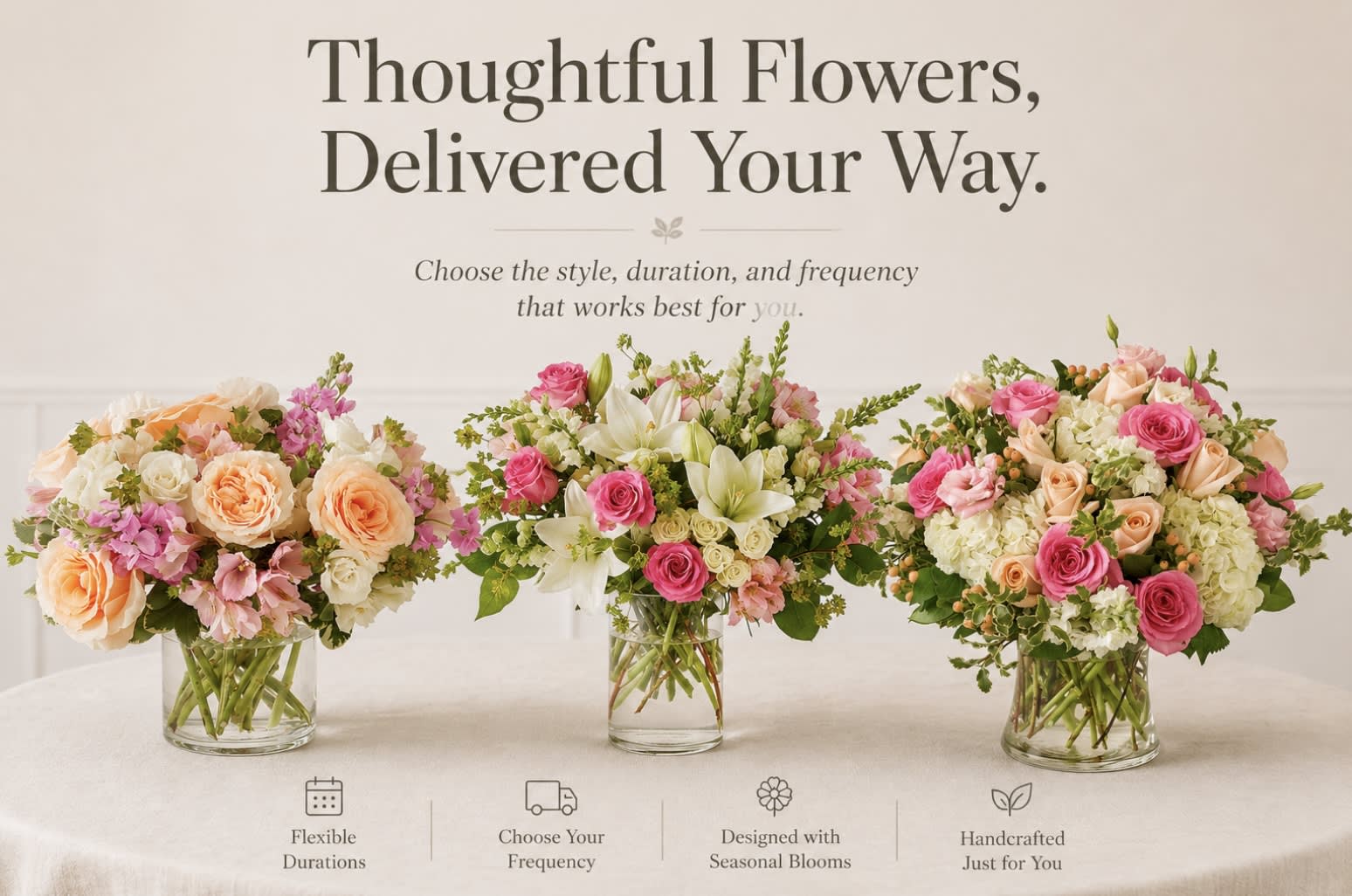 The Pink Garden Club Flower Bouquet