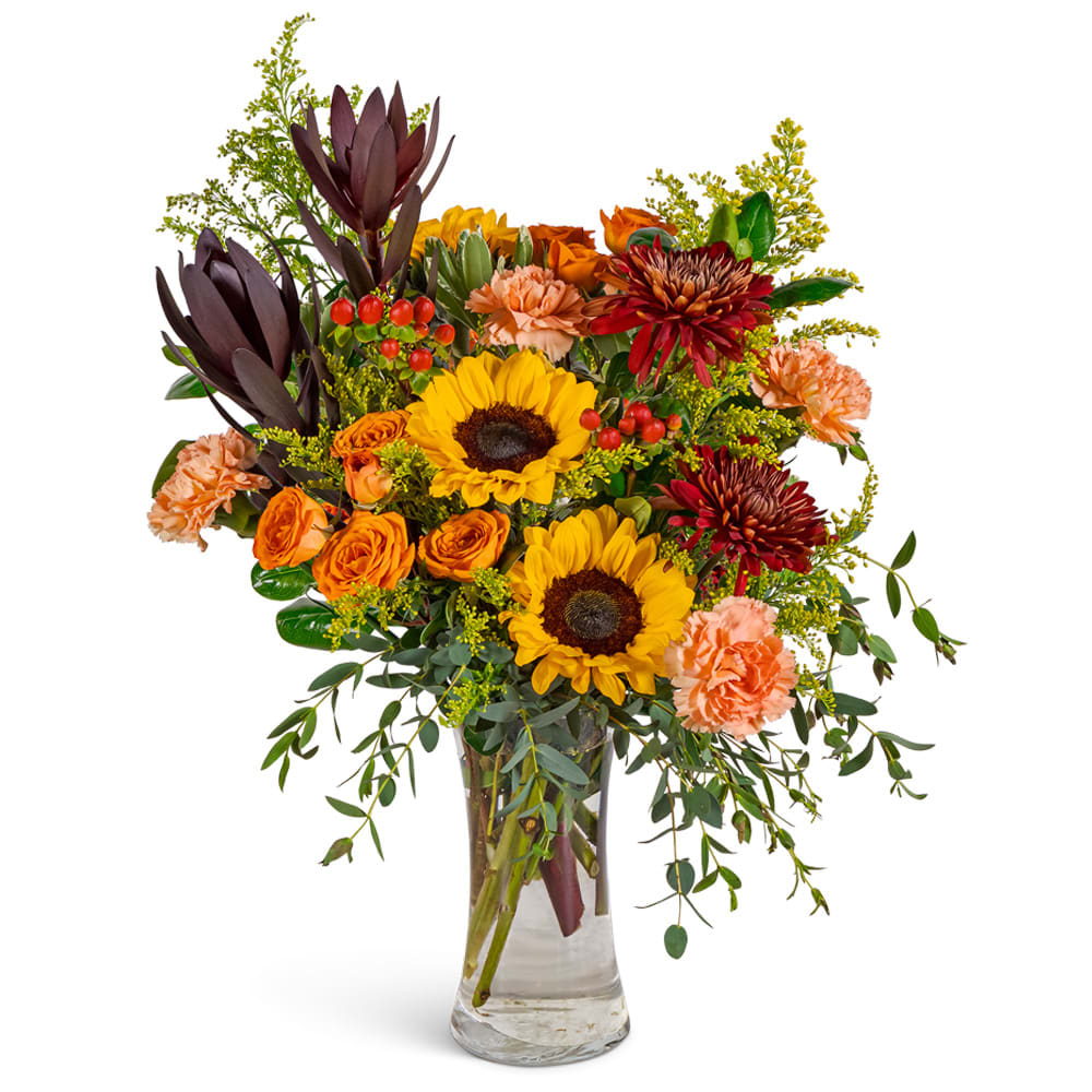 Citrine Glow Flower Bouquet
