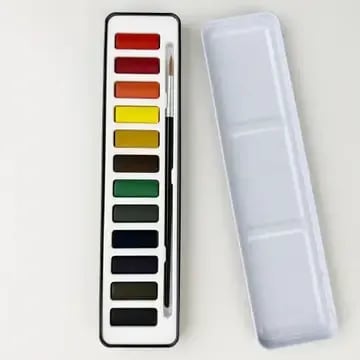 Watercolor Paint Set Flower Bouquet