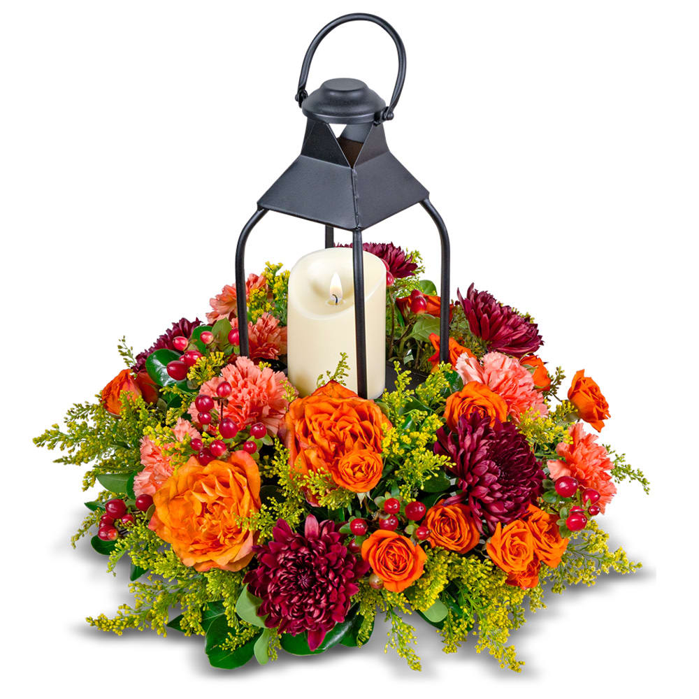 Hearthstone Lantern Flower Bouquet