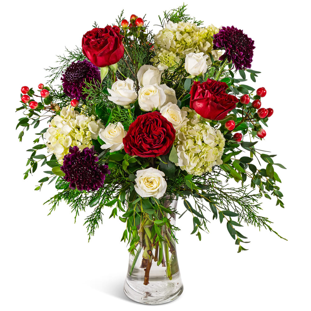 Scarlet Winter Garden Flower Bouquet