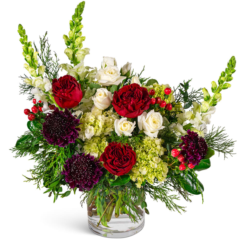 Scarlet Winter Splendor Flower Bouquet