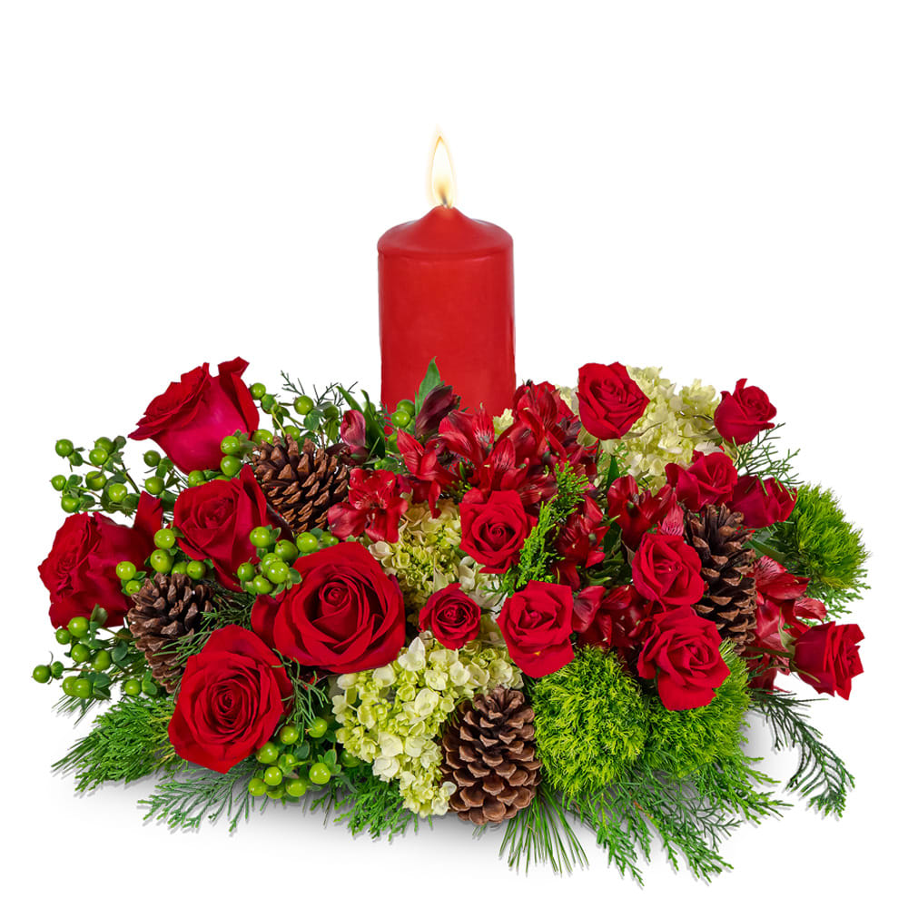 Pinehaven Berry Centerpiece Flower Bouquet