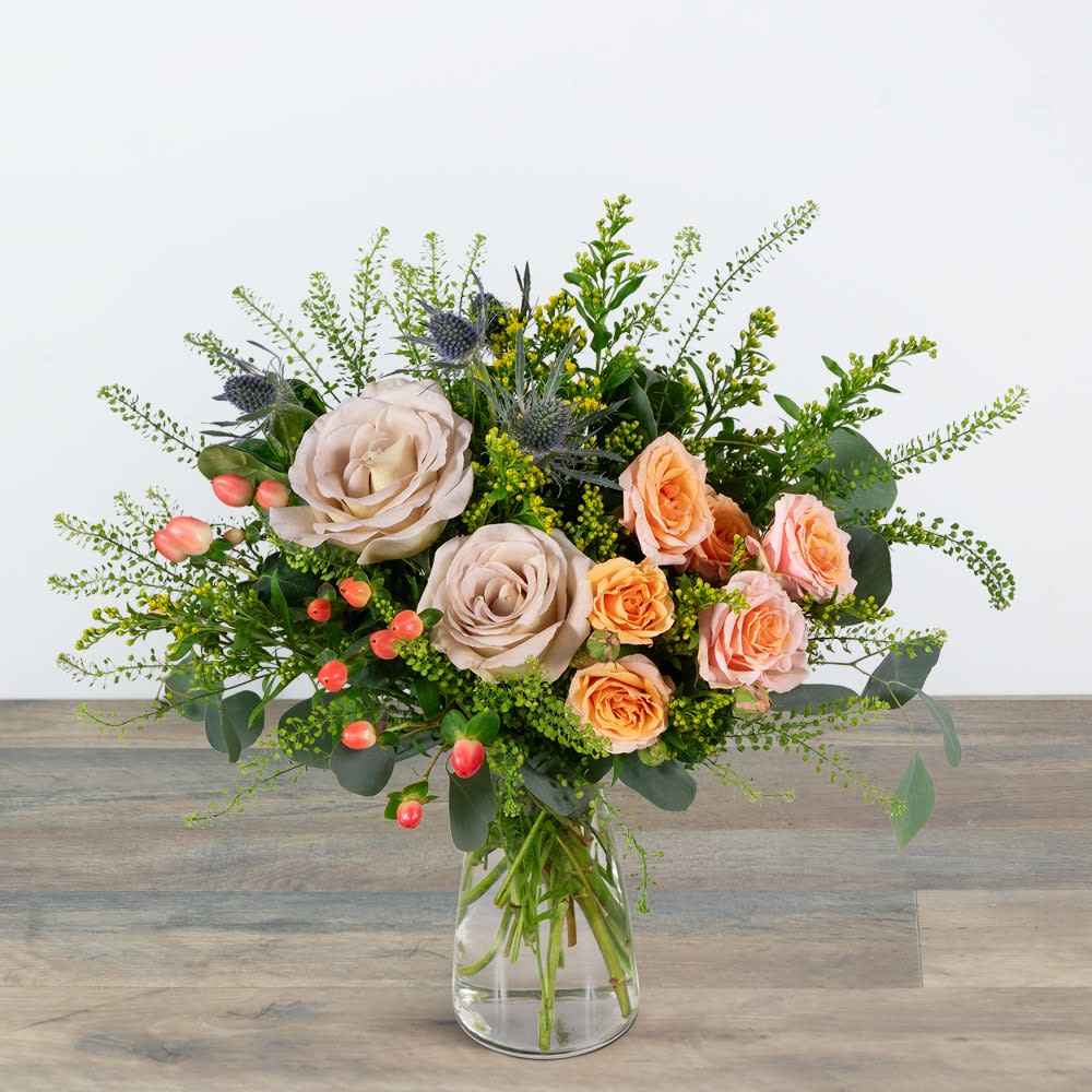Wild Heather Rose Flower Bouquet