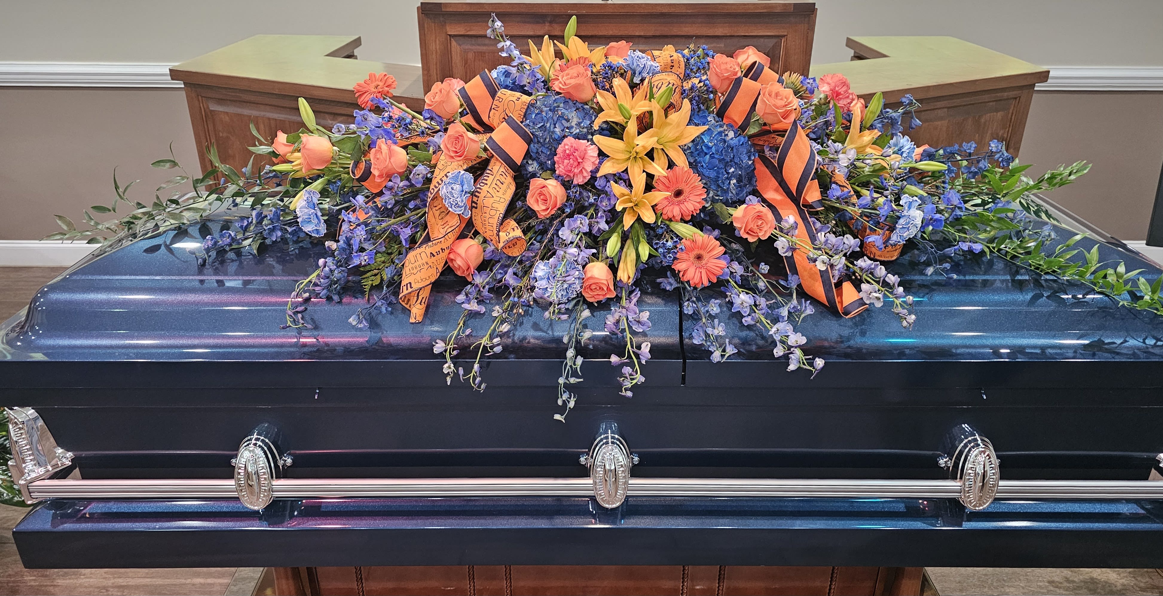Auburn Casket Spray