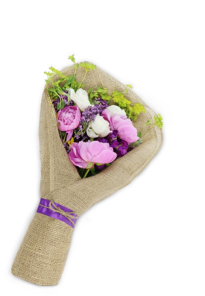 Burlap-Wrapped Peony Perfection™