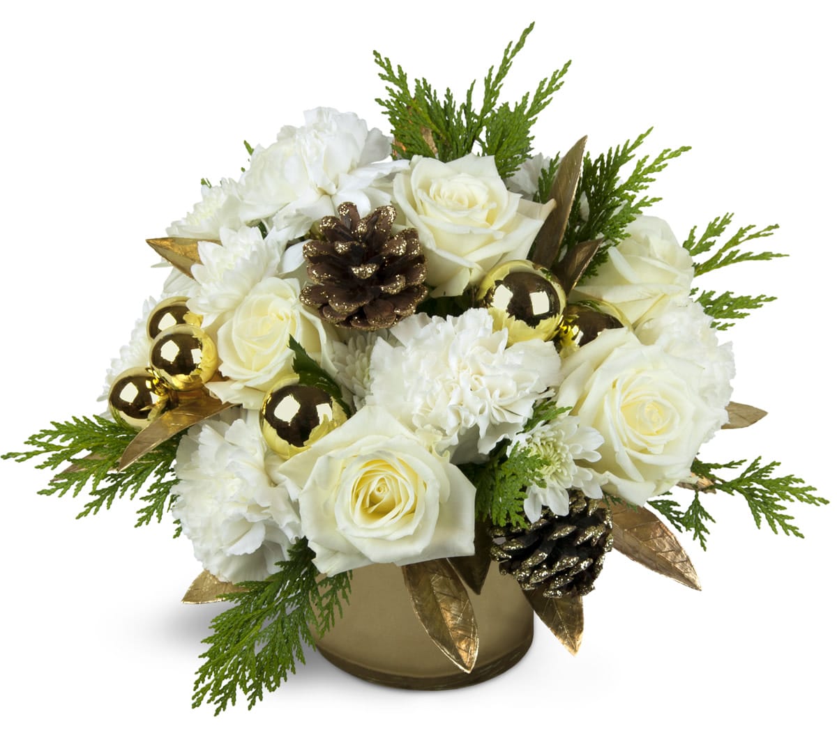 Golden Holiday™ Flower Bouquet