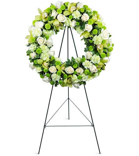 Serene Wreath Flower Bouquet
