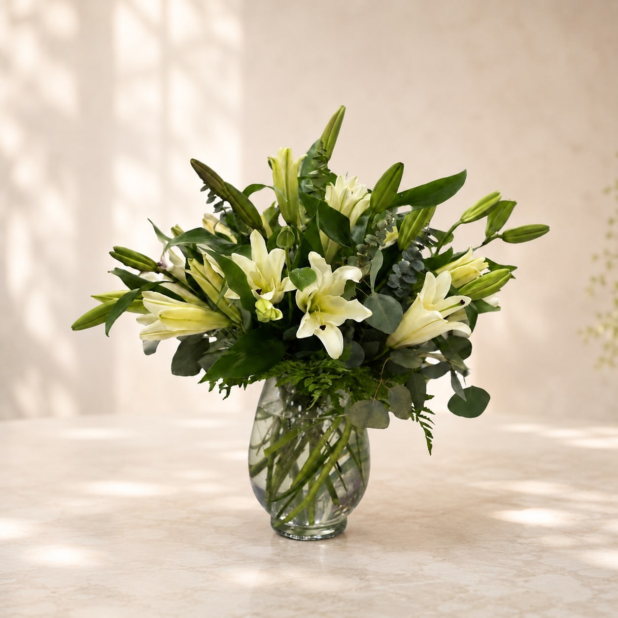 Casa Blanca Lilies Arrangement Flower Bouquet