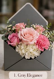 Gray Elegance Flower Bouquet