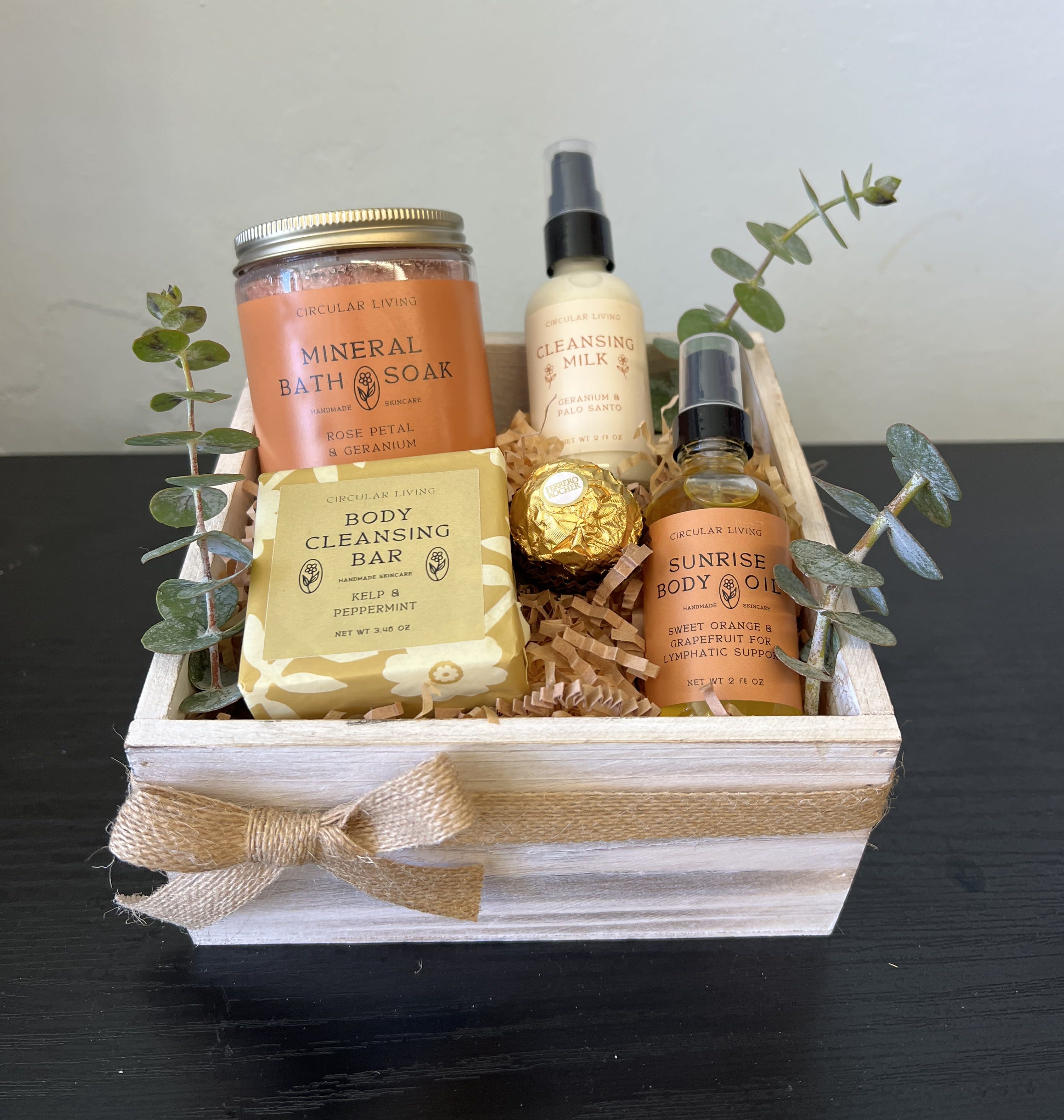 Botanical Escape Gift Crate Flower Bouquet