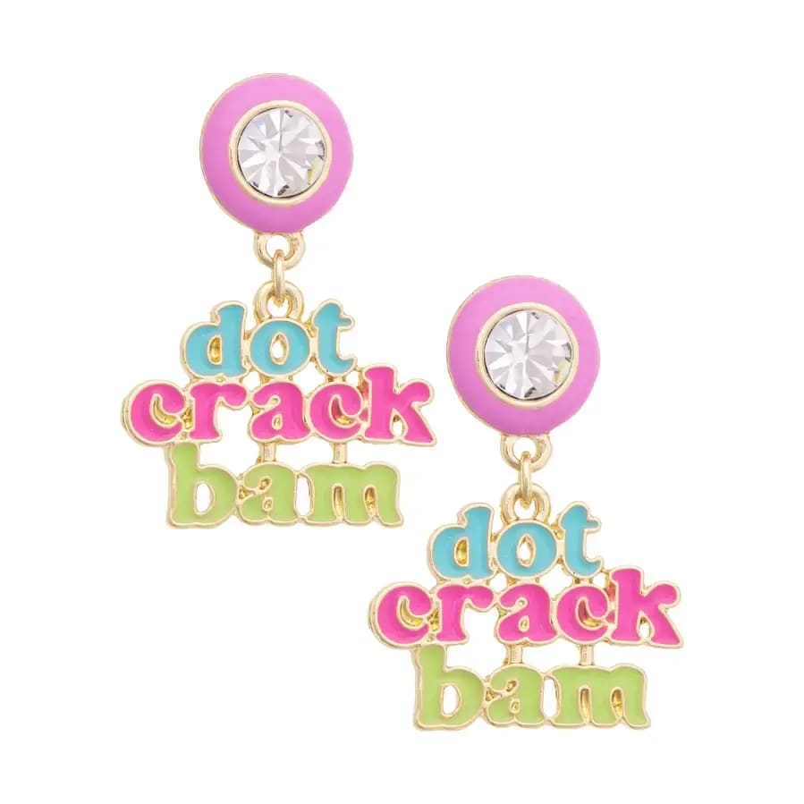 Dot Crack Bam Earrings