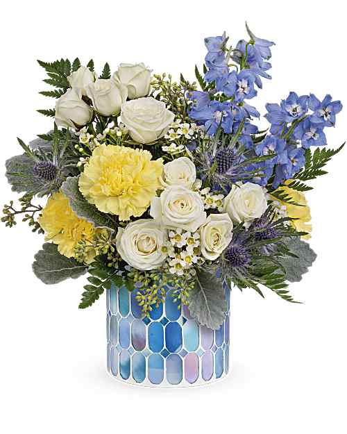 Teleflora's Dreaming of Blue Bouquet