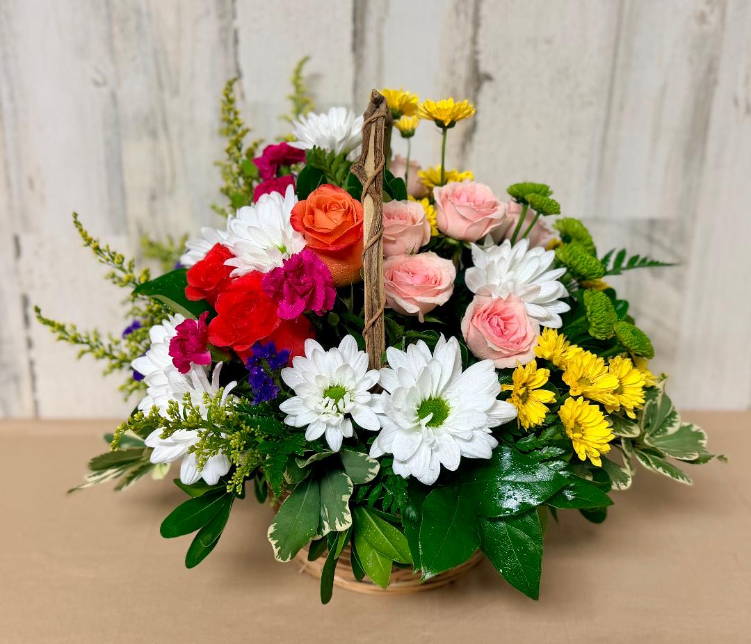 Basketful of Happiness Flower Bouquet