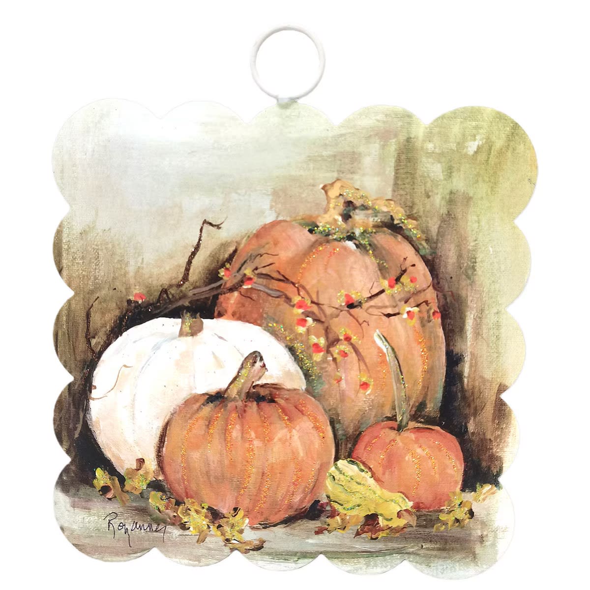 Mini Scallop Fall Pumpkin