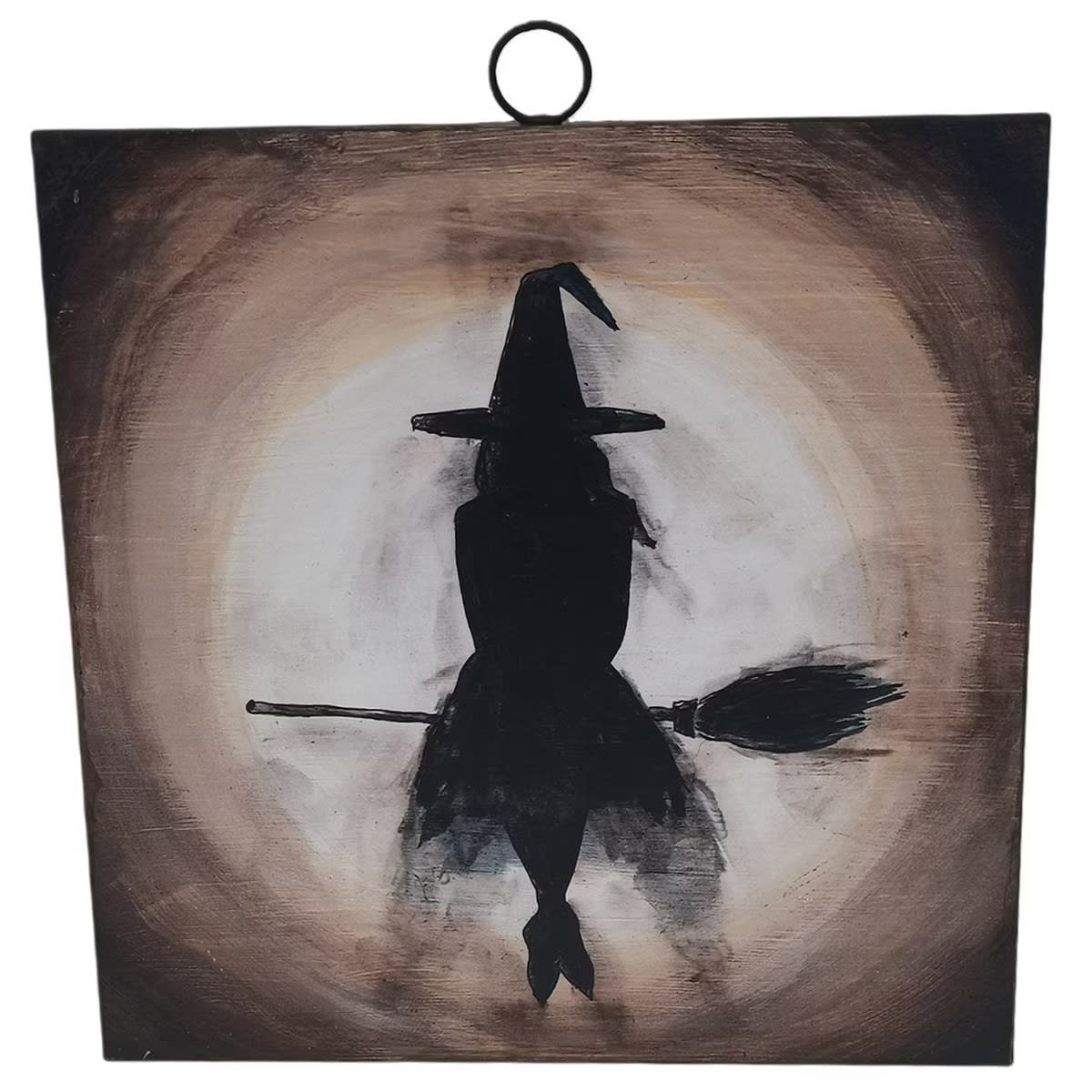 Charcoal Witch & Broom Print