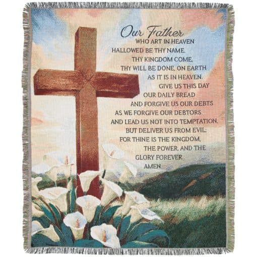 Our Father Tapestry Throw