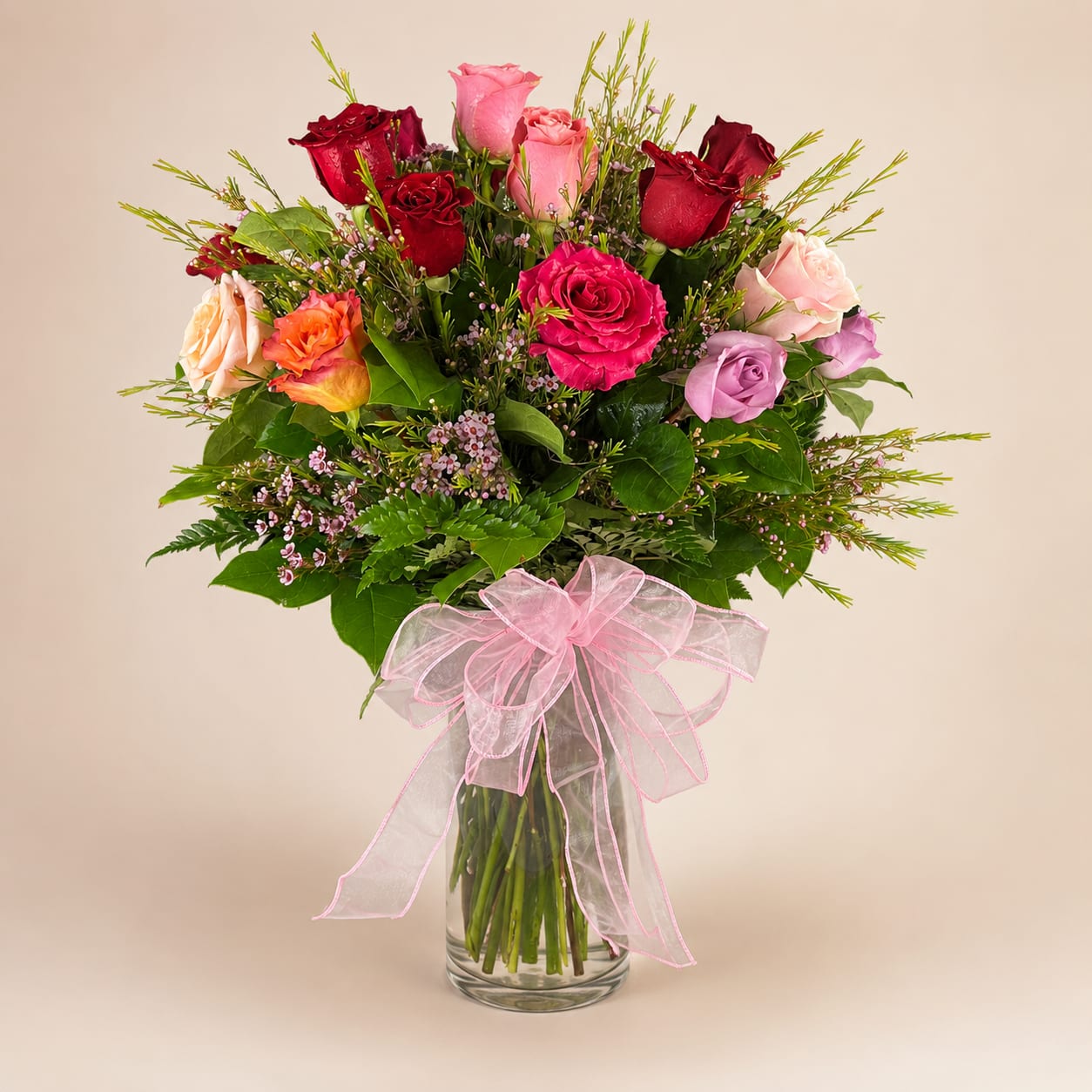 15 Mix Color Roses