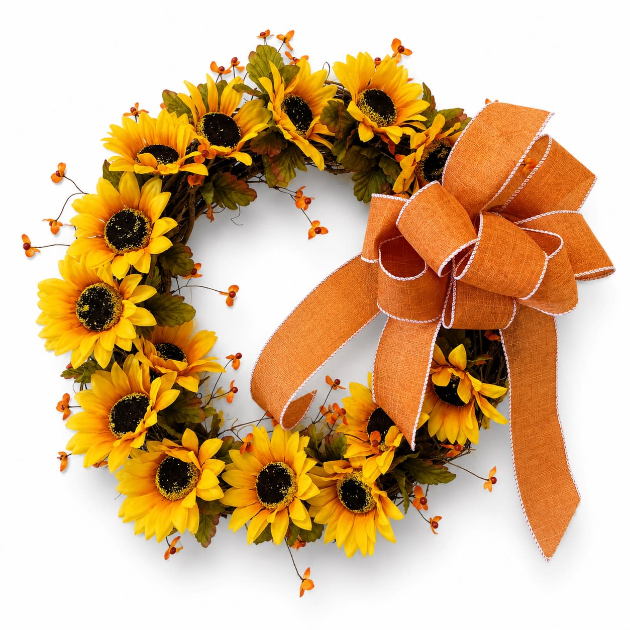 Sunflower Delight Silk Wreath Flower Bouquet