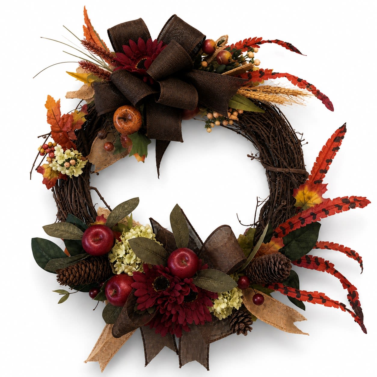 Spooky Fall Silk Wreath Flower Bouquet