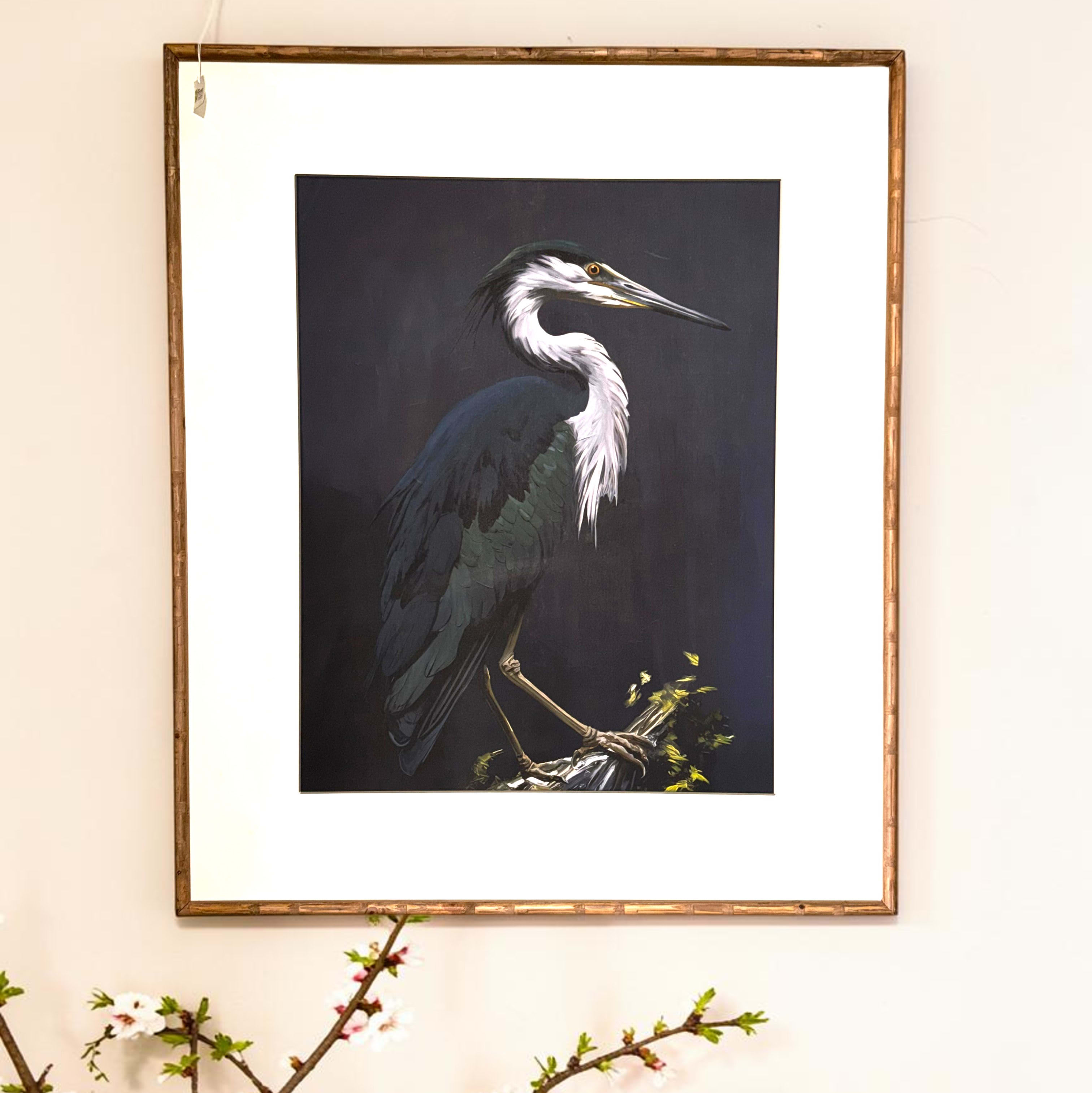Herring Prints in Bamboo Frame