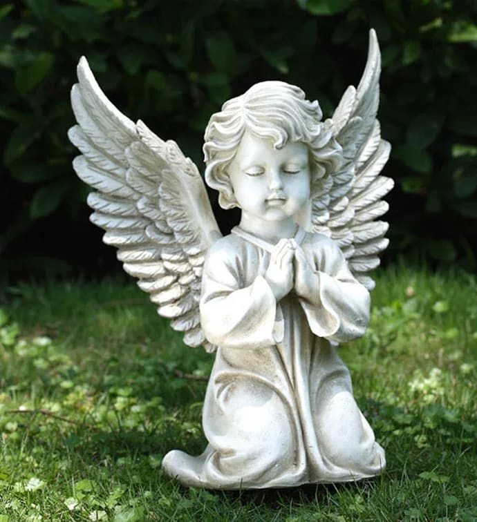 Kneeling Angel Flower Bouquet