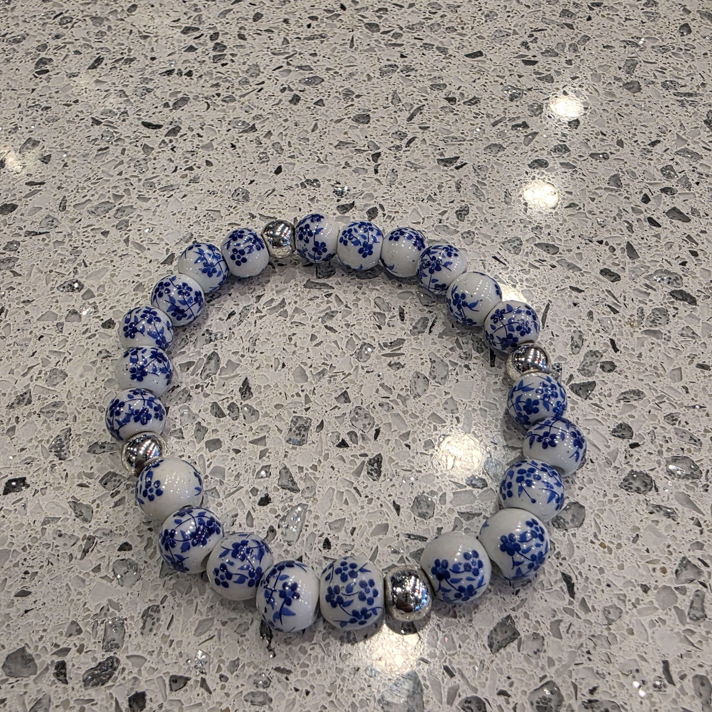 Blue Delft Bracelet Silver