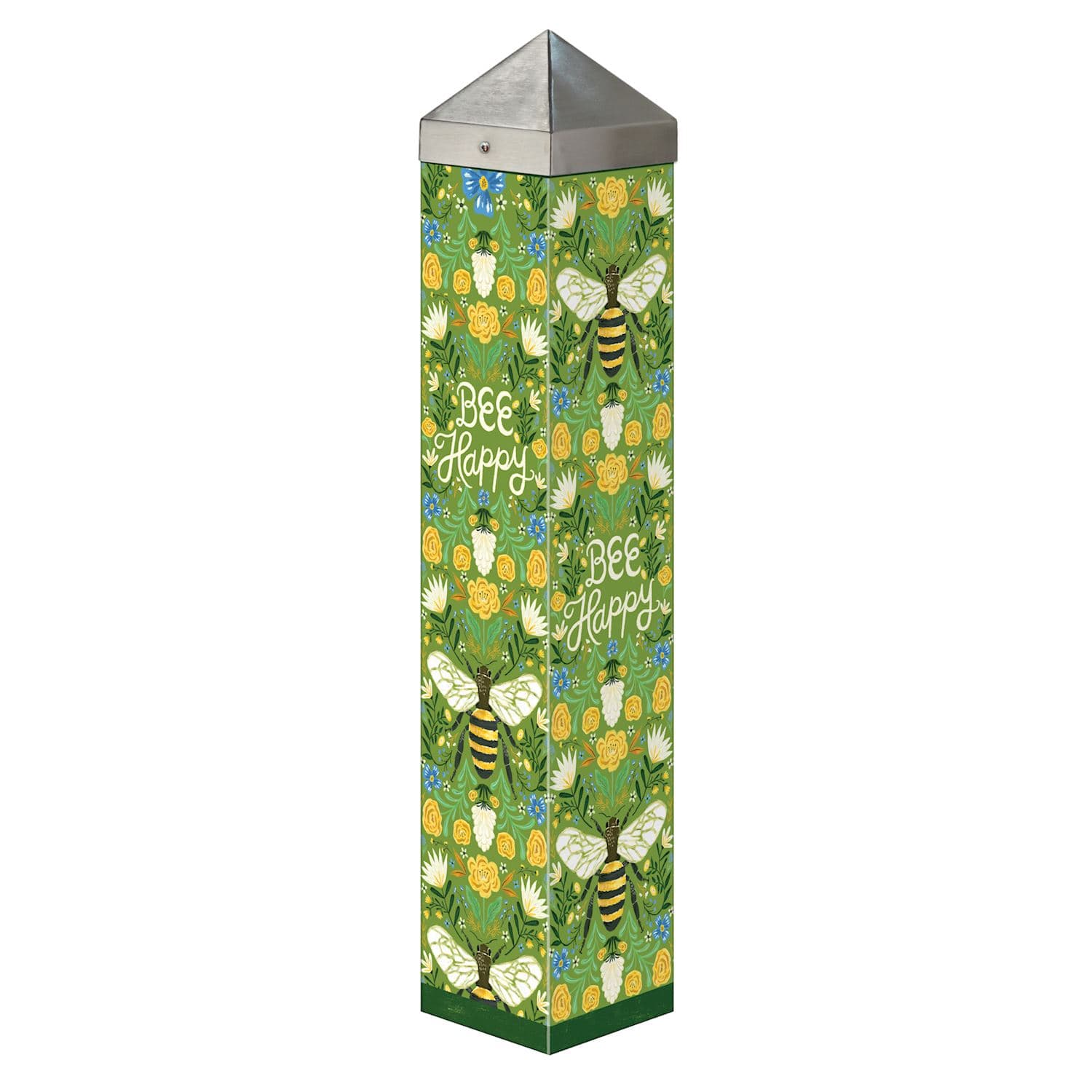 Deco Bee 20" Art Pole Flower Bouquet