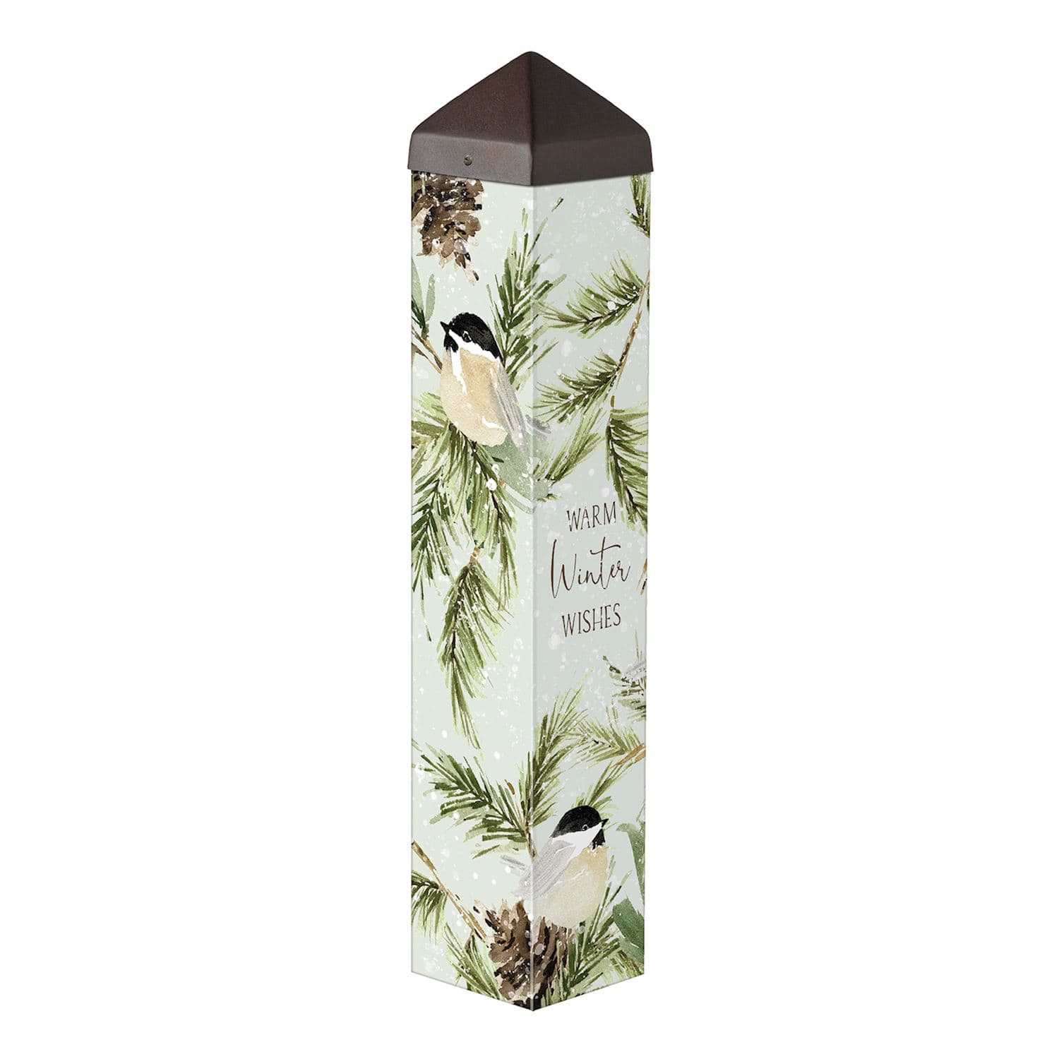 Winter Chickadee 20" Art Pole