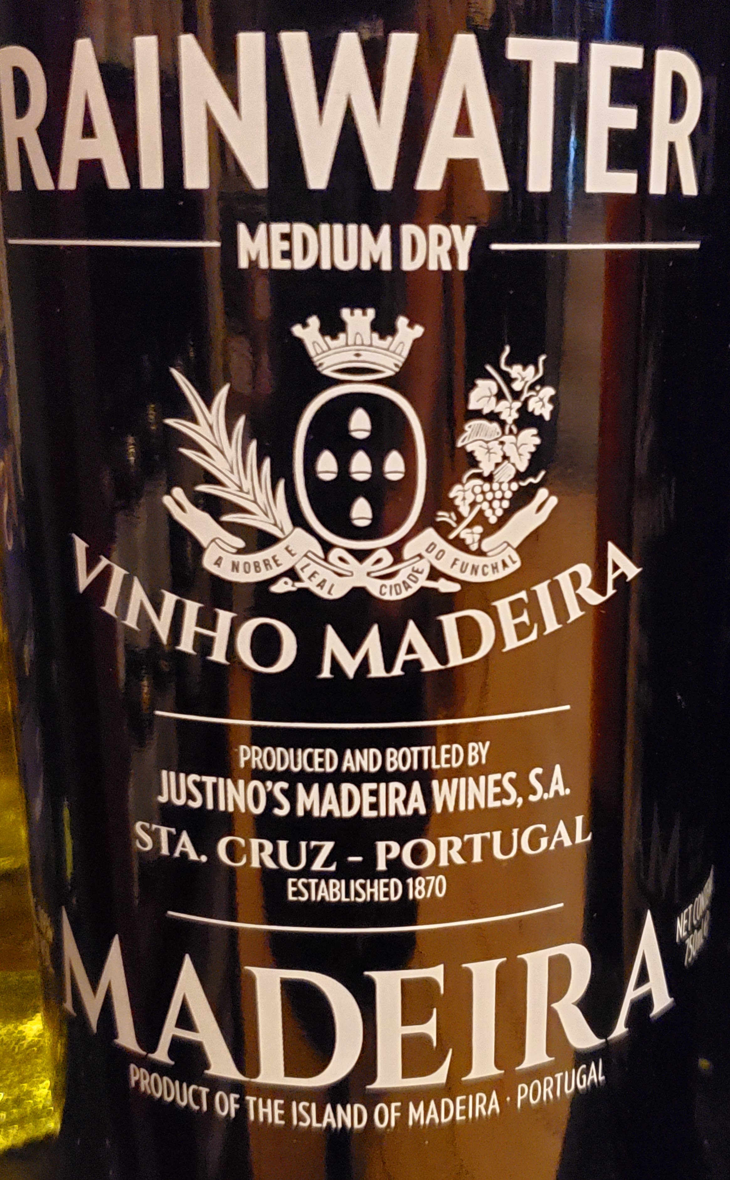 Justino's RAINWATER Madeira Wine