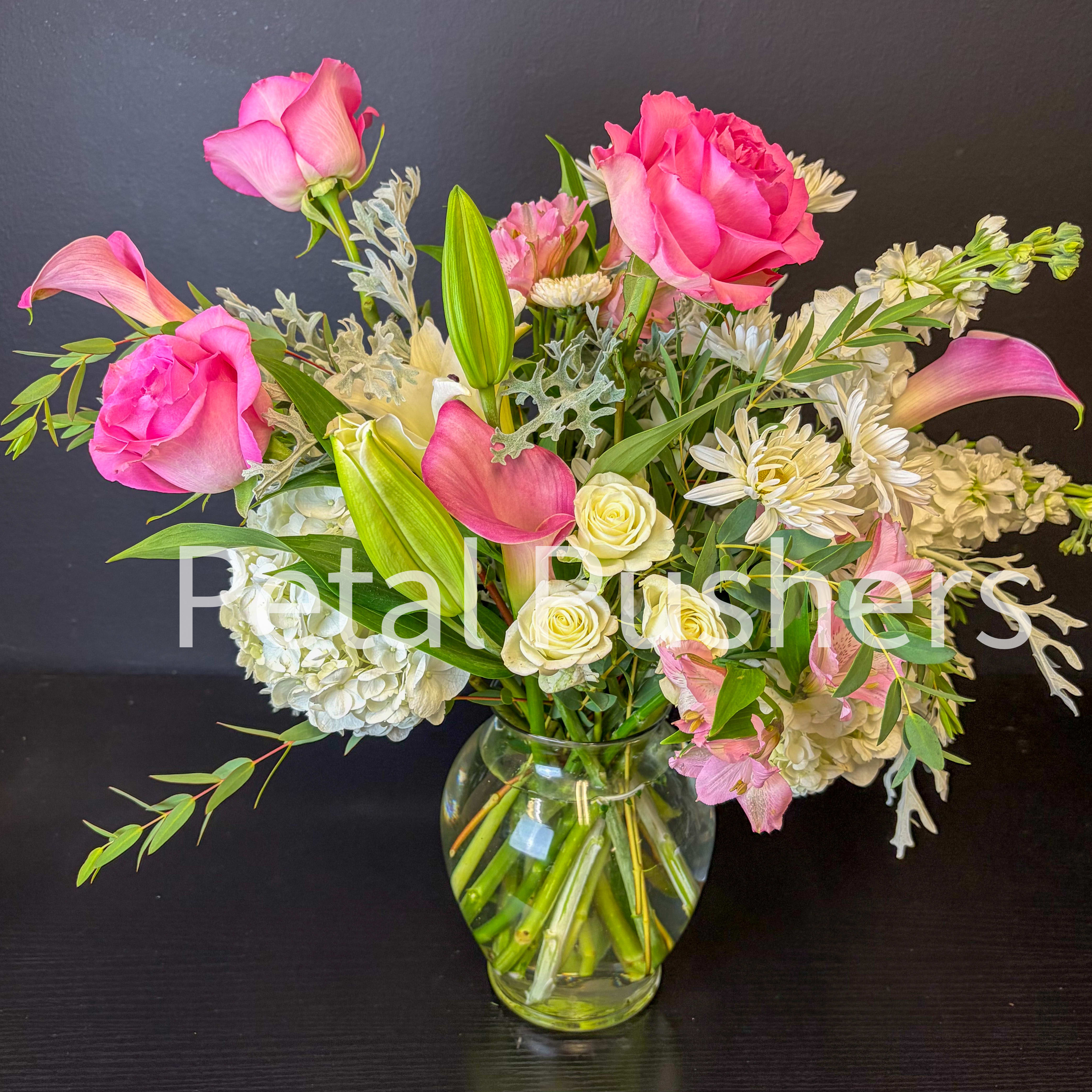 Blushing Elegance Flower Bouquet