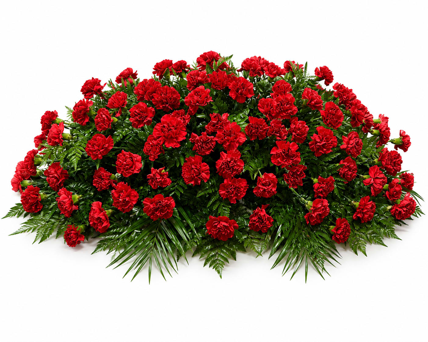 Crimson Remembrance Casket Spray