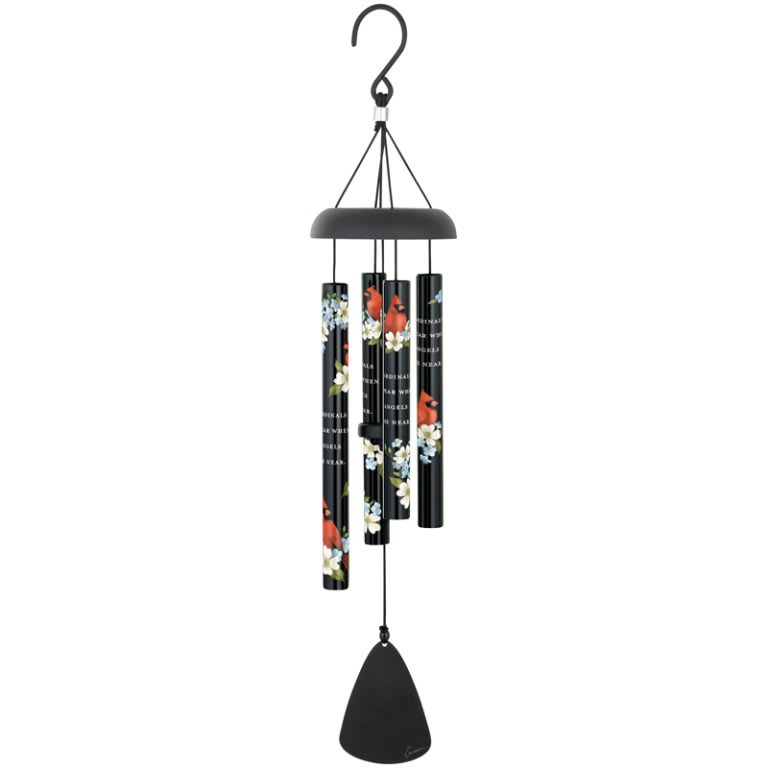 Cardinals Appear Wind Chime With Stand
