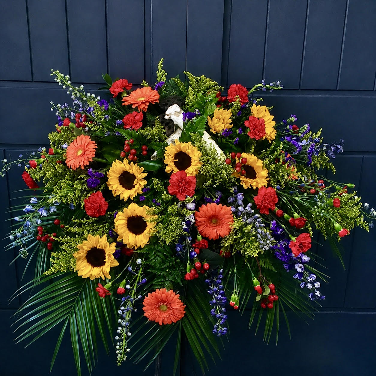 Birch Crossing Casket Spray