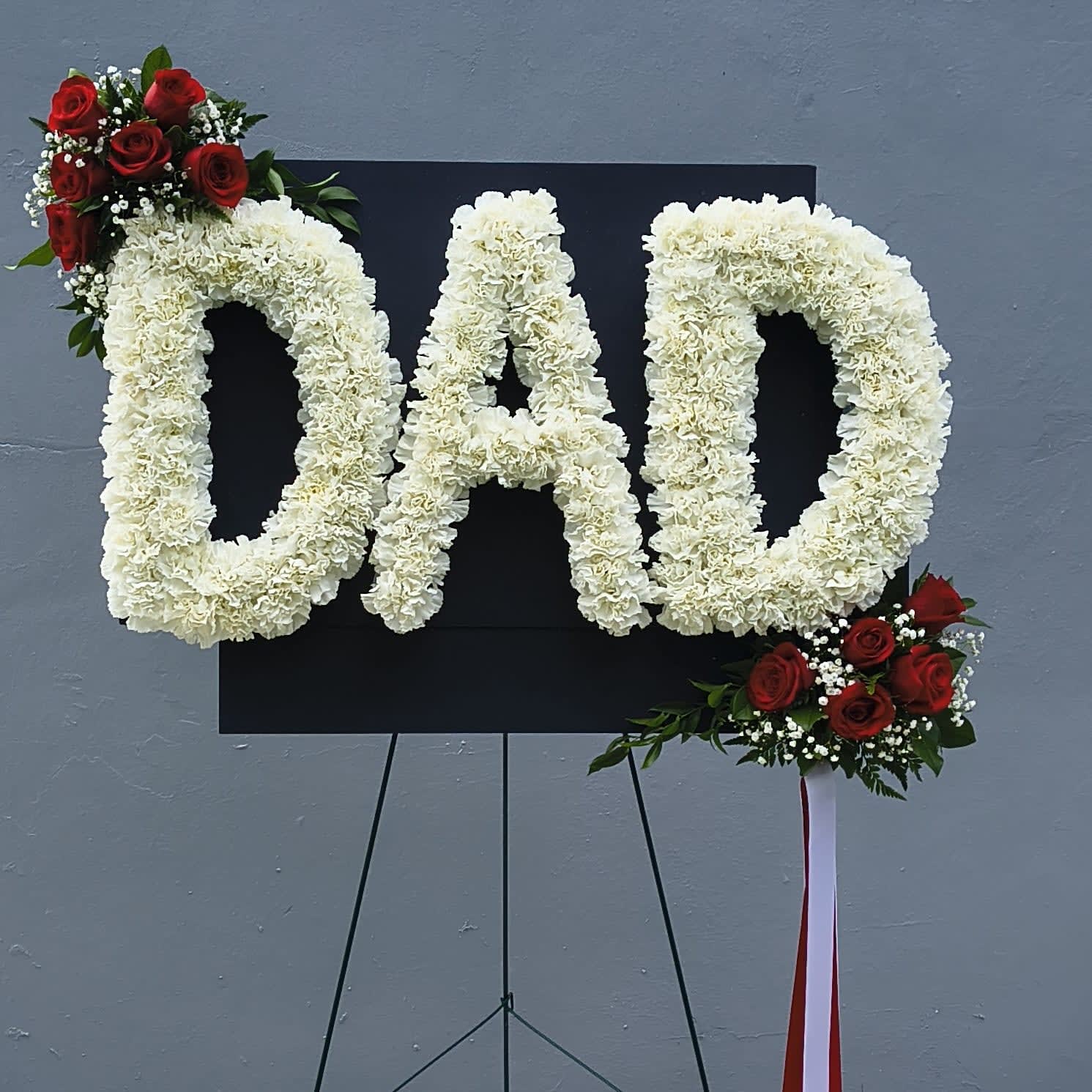 Custom DAD Tribute Flower Bouquet