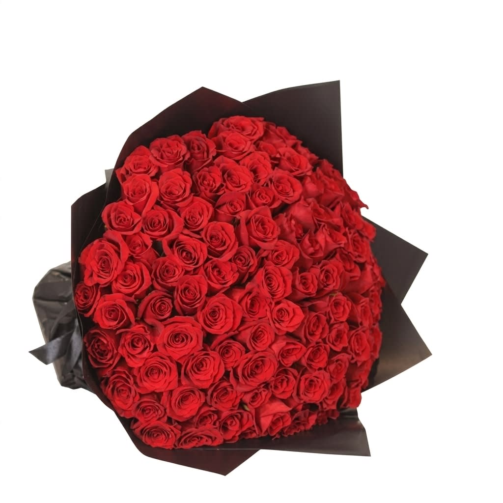Love X 100 (100 Red Roses) Flower Bouquet