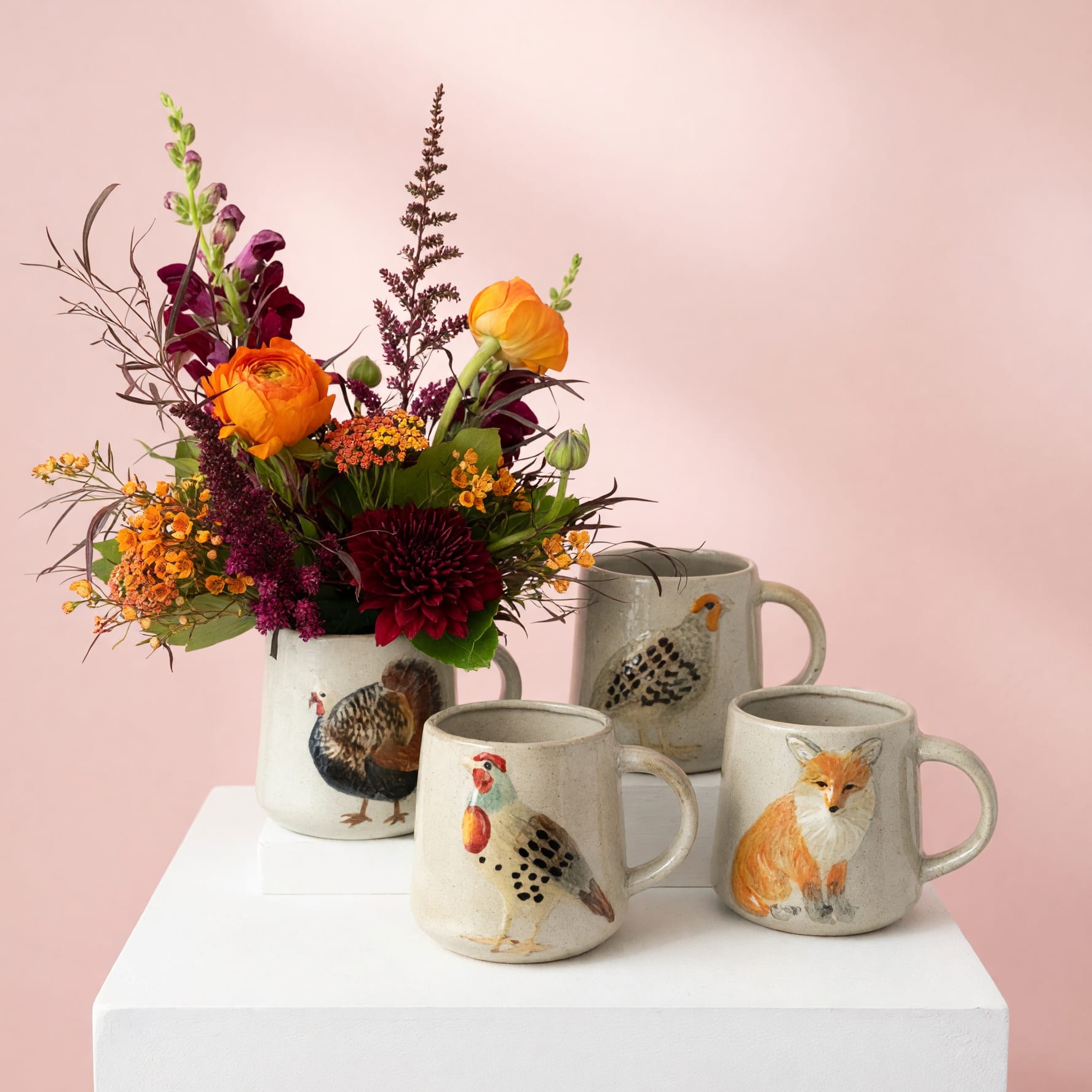 Mugful of Autumn Flower Bouquet