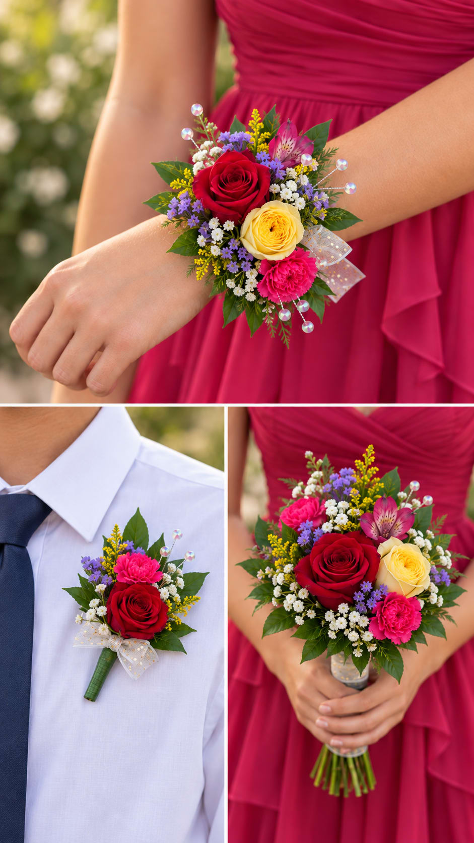 Multicolor Homecoming Flowers Flower Bouquet