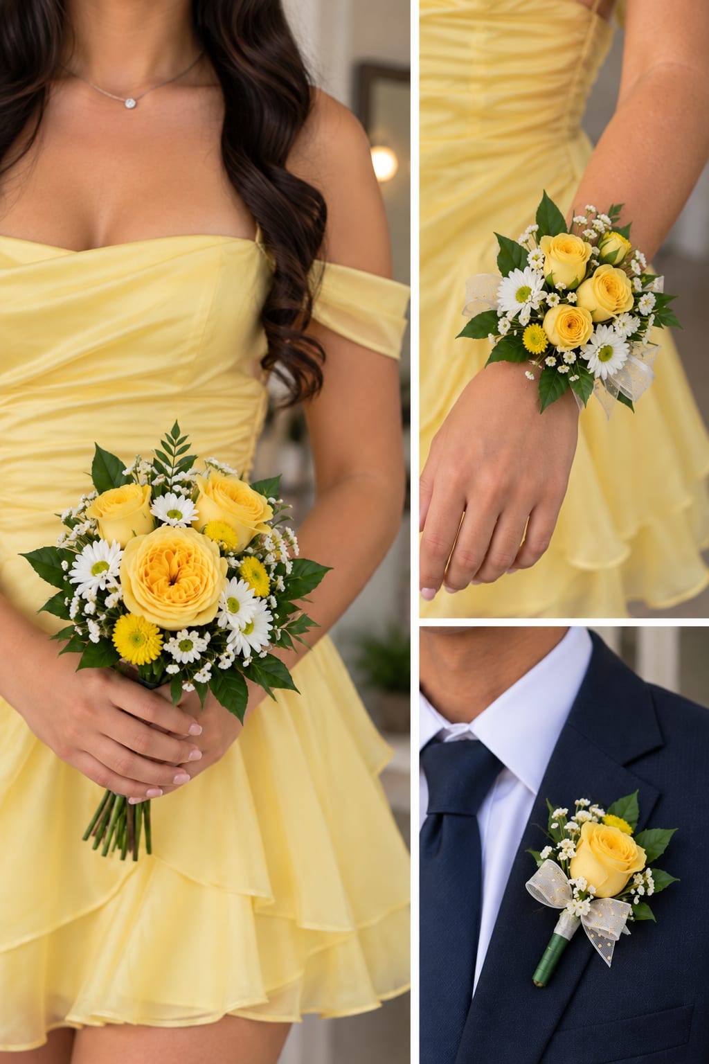 Yellow Homecoming Flowers Flower Bouquet