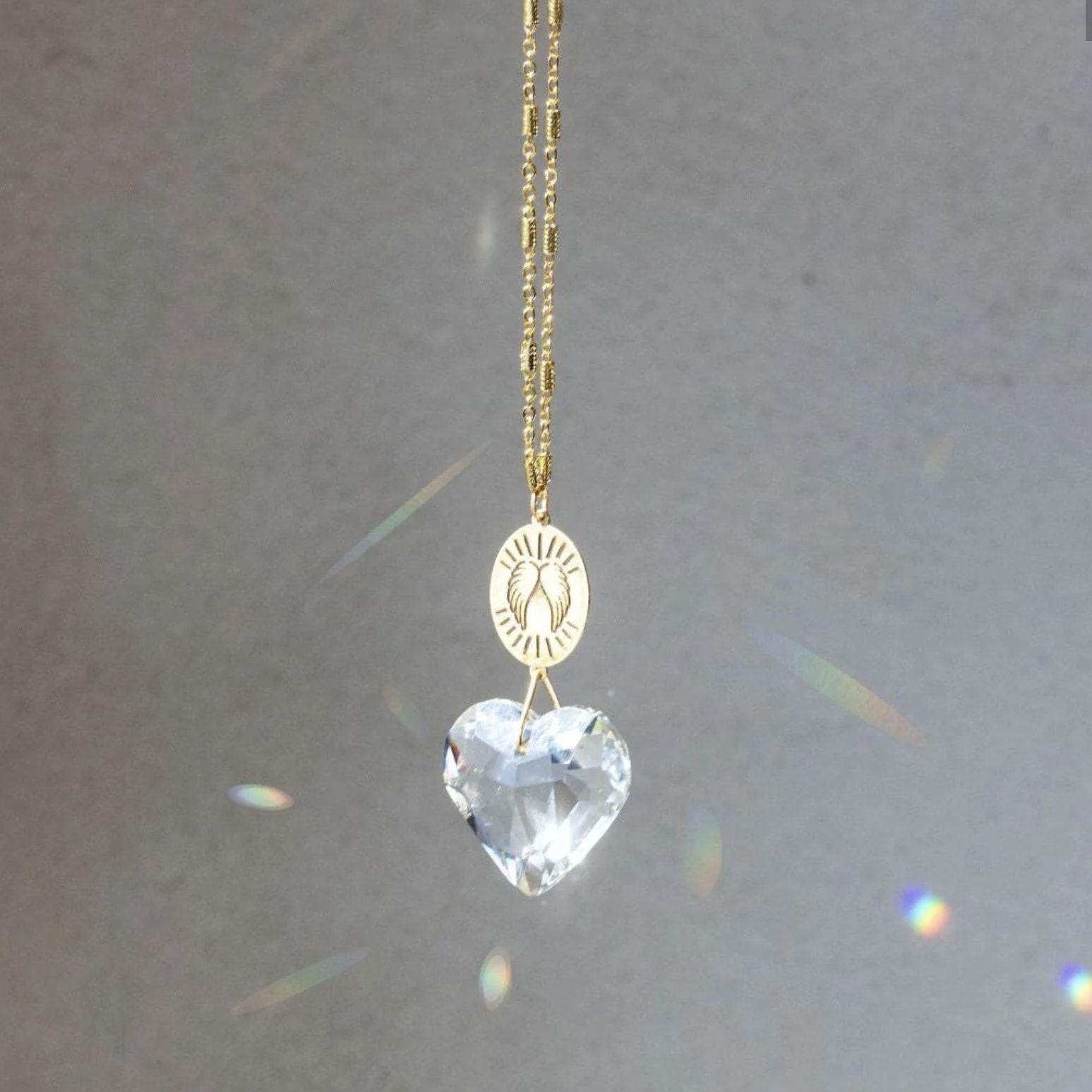 Angel Wings Pocket Suncatcher Flower Bouquet