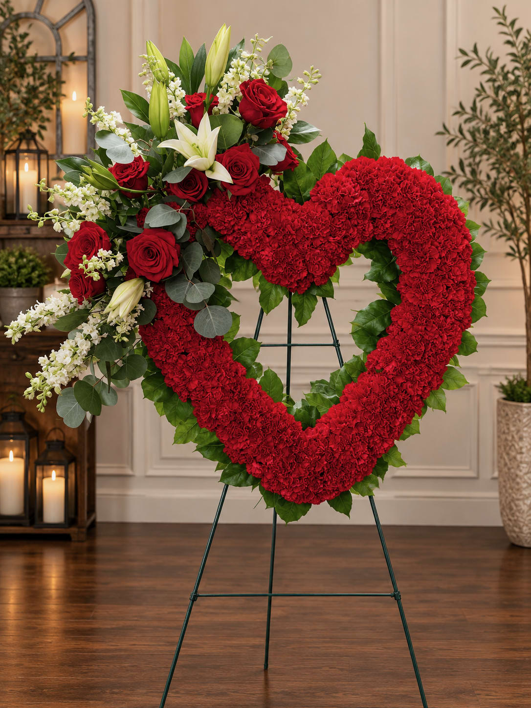 Standing Heart of Love Flower Bouquet