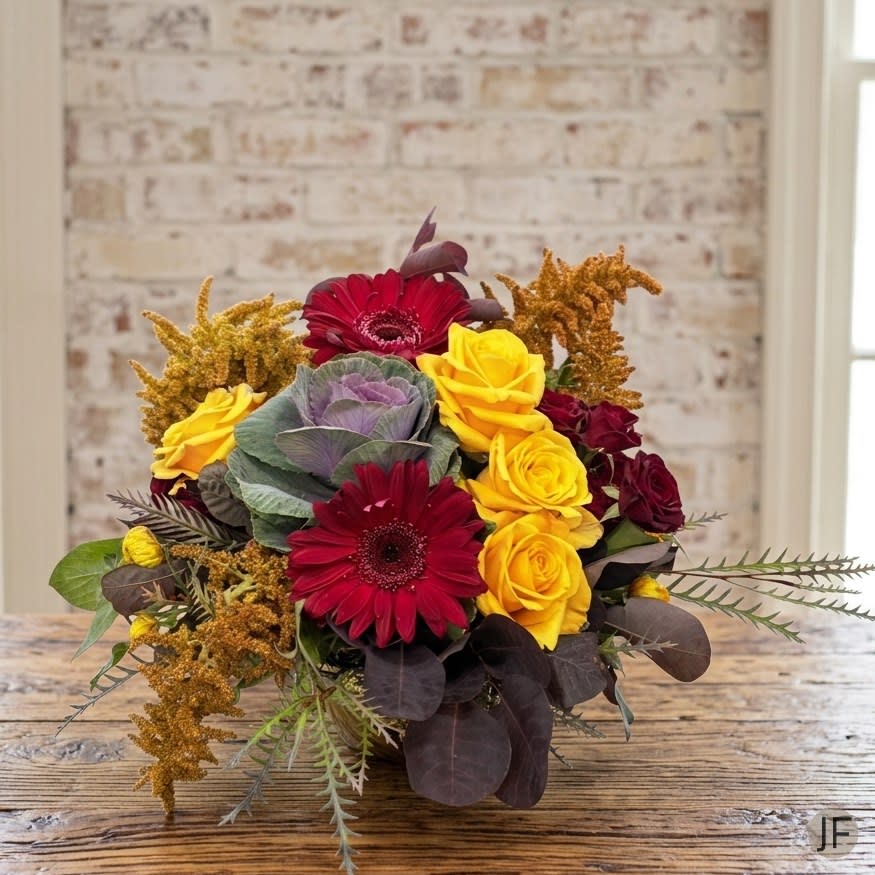 Autumn Gemstone Flower Bouquet
