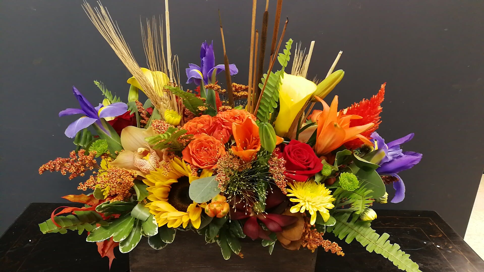 Autumn Sunrise Centerpiece Flower Bouquet