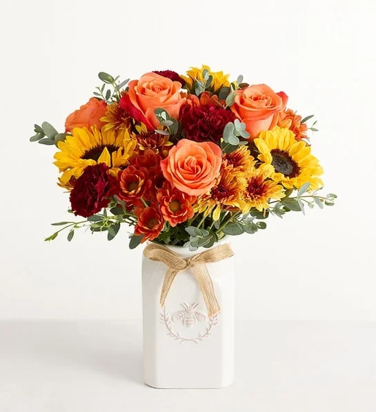 Honey Bee Buzz For Fall Flower Bouquet
