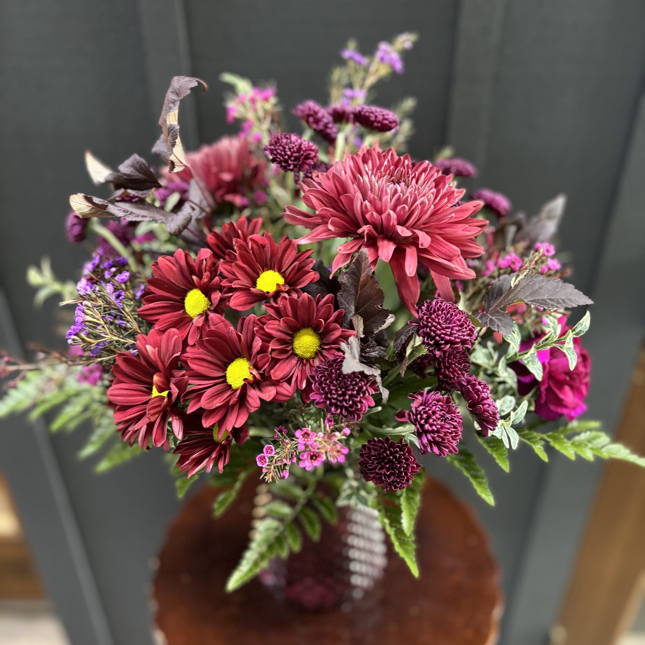 Maroon Meadows Flower Bouquet